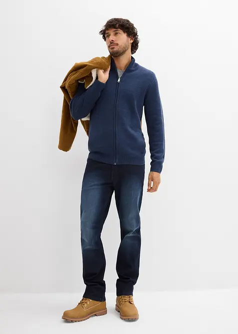 Gilet zippé en fine maille, bonprix