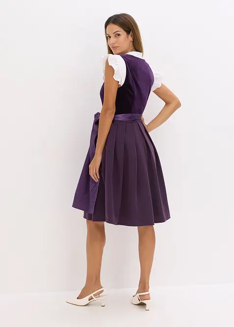 Dirndl avec velours en longueur midi (ens. 2 pces), bonprix