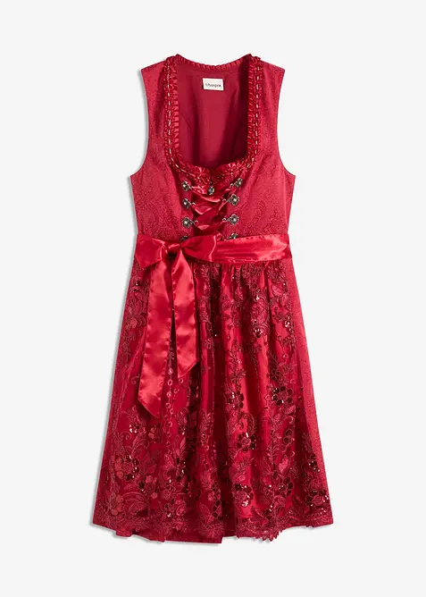 Dirndl avec tablier à sequins (ens. 2 pces), bonprix