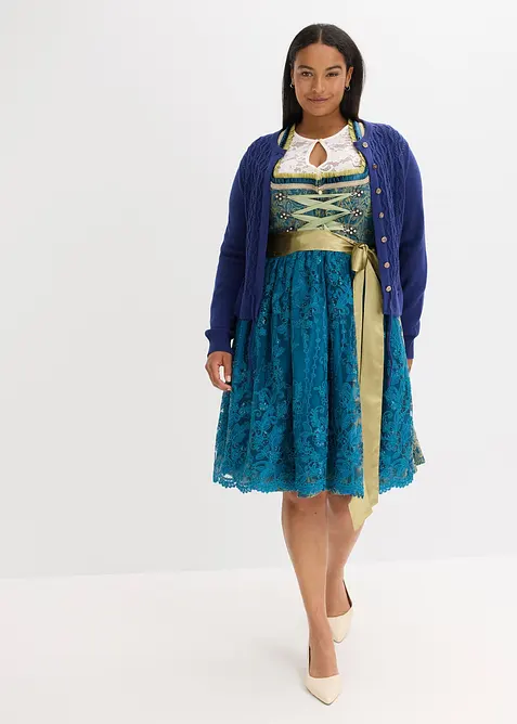 Dirndl avec tablier à sequins (ens. 2 pces), bonprix