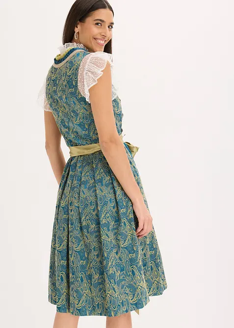 Dirndl avec tablier à sequins (ens. 2 pces), bonprix