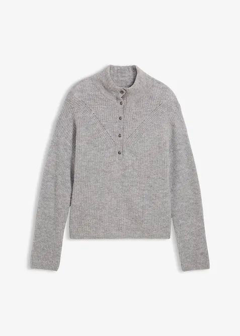 Pull oversize en mélange laine et alpaga, bonprix