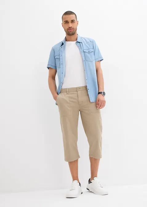 Bermuda long avec poches plaquées, Regular Fit, bonprix