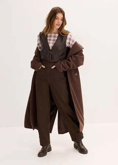 Gilet sans manches enduit, aspect vieilli, bonprix