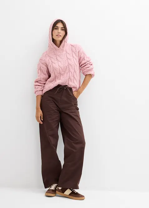 Pull doux en grosse maille contenant de la laine, bonprix