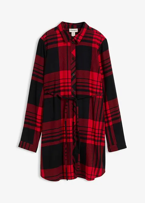 Chemisier long de grossesse/allaitement en flanelle, bonprix