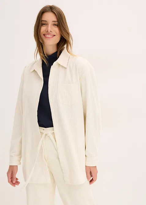 Chemise en velours côtelé 100% coton, bonprix