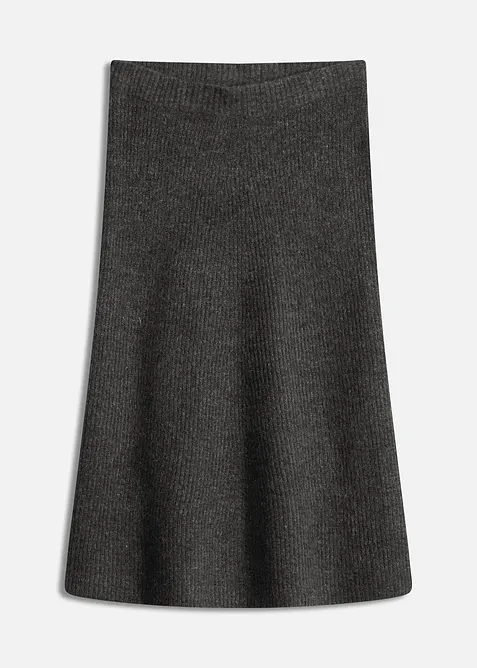 Jupe midi en maille, bonprix
