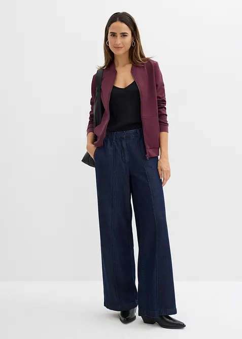 Sweat zippé en néoprène, bonprix