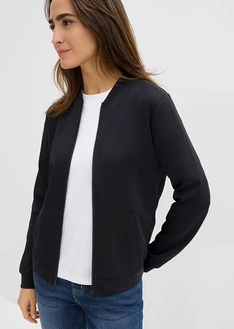 Sweat zippé en néoprène, bonprix