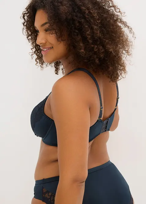 Soutien-gorge en polyamide brillant avec dentelle, bonprix