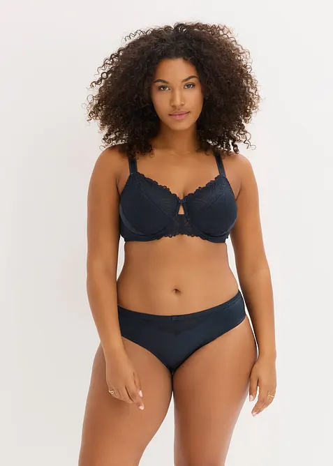 Soutien-gorge en polyamide brillant avec dentelle, bonprix