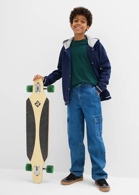 Lot de 3 T-shirts manches longues coton, bonprix