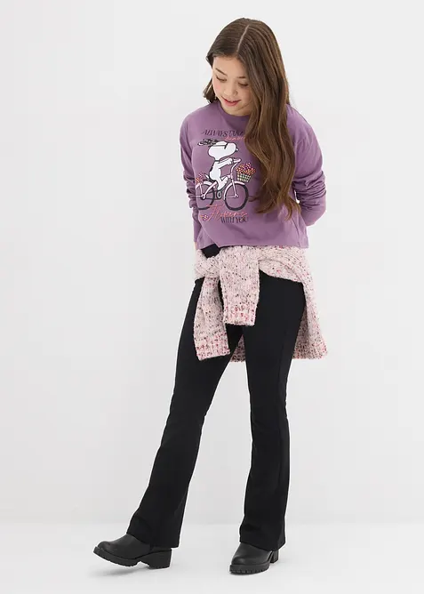 T-shirt manches longues Snoopy 100% coton, Peanuts