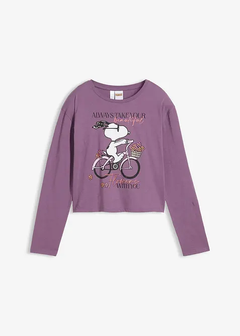 T-shirt manches longues Snoopy 100% coton, Peanuts