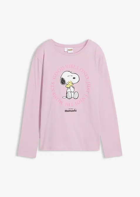 T-shirt manches longues Snoopy 100% coton, Peanuts