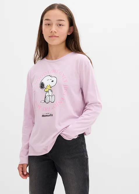 T-shirt manches longues Snoopy 100% coton, Peanuts