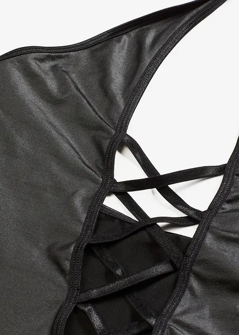 Nuisette sexy effet mouillé à dos nu, bonprix