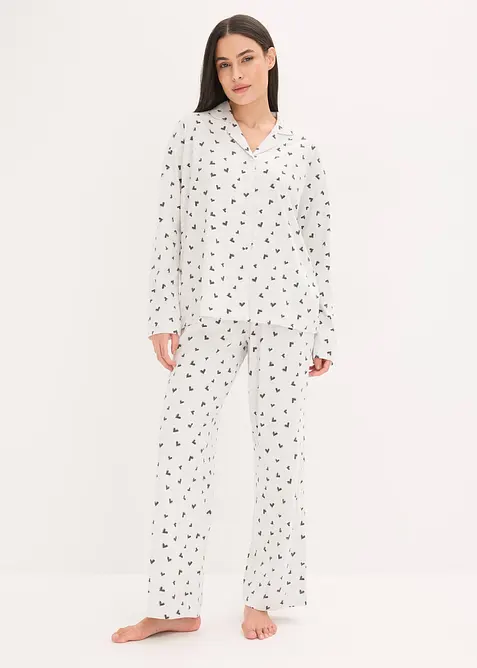 Pyjama oversize boutonné, bonprix
