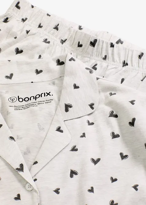 Pyjama oversize boutonné, bonprix