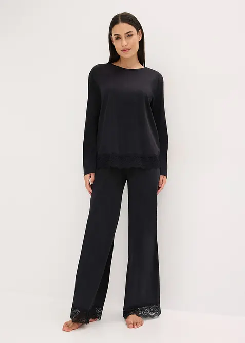 Pyjama orné de dentelle, bonprix