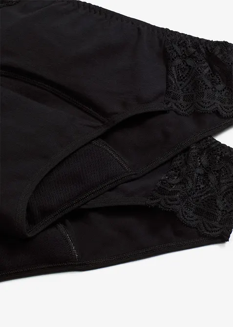 Lot de 2 culottes menstruelles Maxi, flux moyen, bonprix