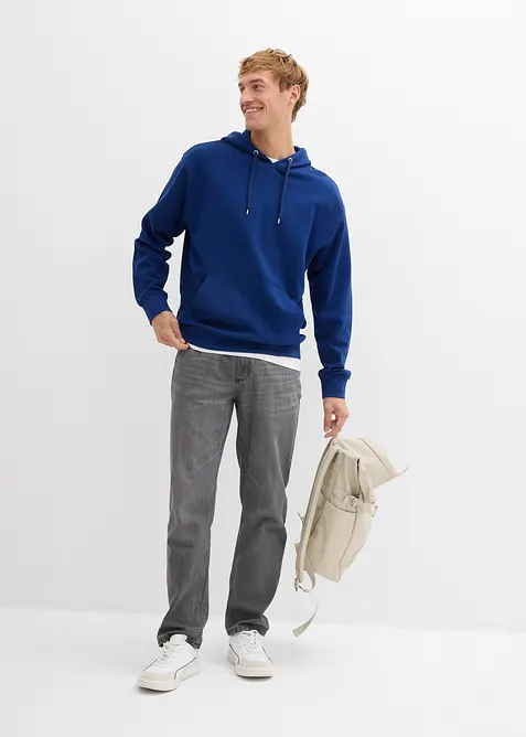Sweat à capuche ample 100% coton, bonprix