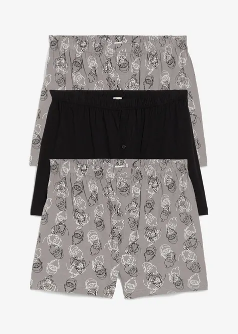 Lot de 3 caleçons en coton, bonprix