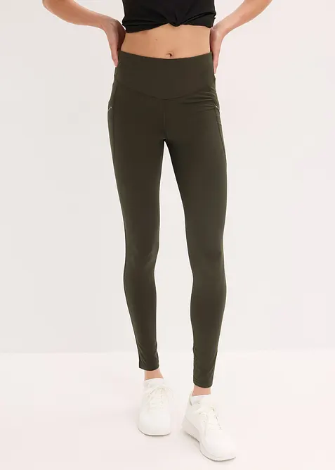 Legging thermique à détails réfléchissants et poche pour portable, bonprix