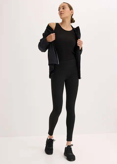 Legging thermique à détails réfléchissants et poche pour portable, bonprix