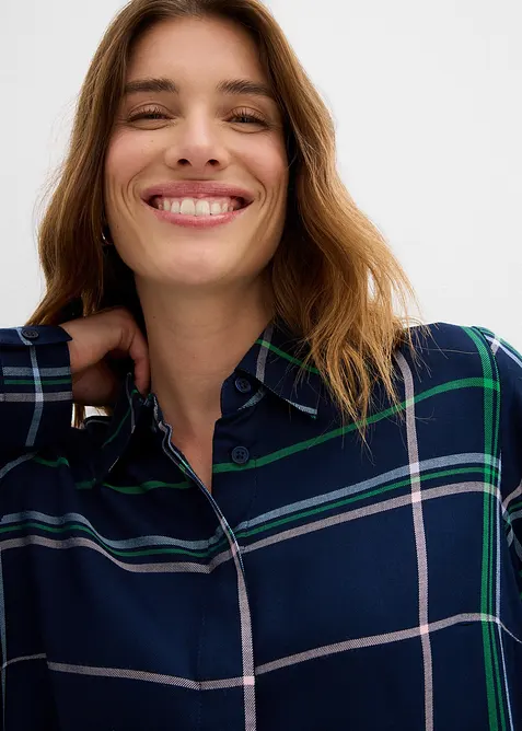 Chemisier long en viscose fluide, bonprix