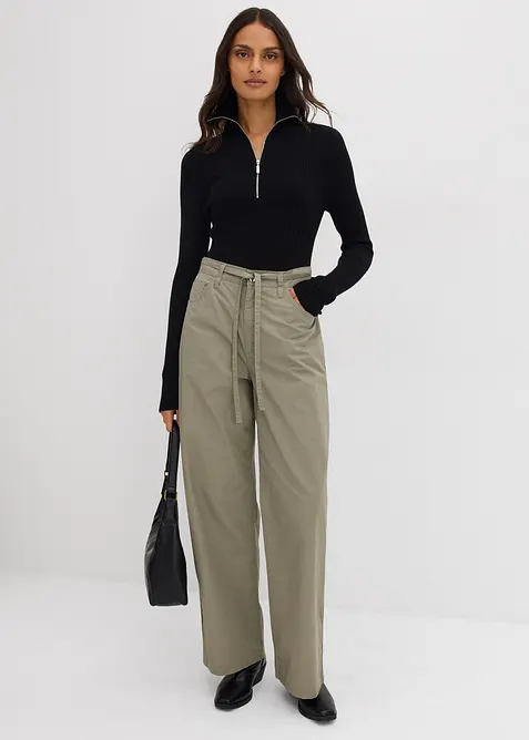 Pantalon en twill 100% coton, bonprix