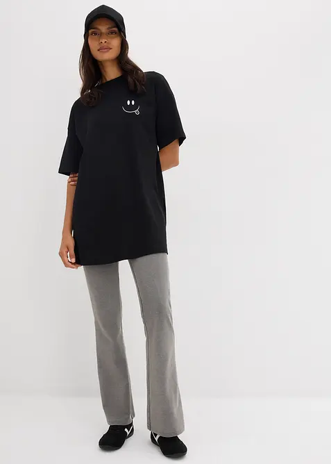 T-shirt long et oversize 100% coton, bonprix