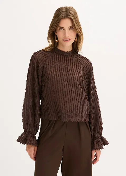 Blouse texturée, bonprix