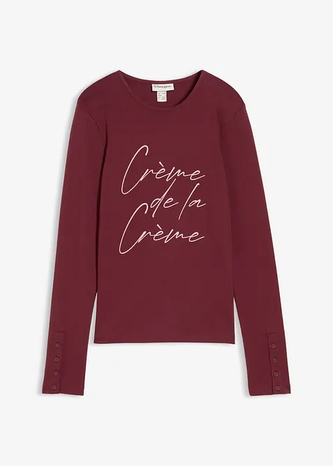 T-shirt manches longues 100% coton, bonprix