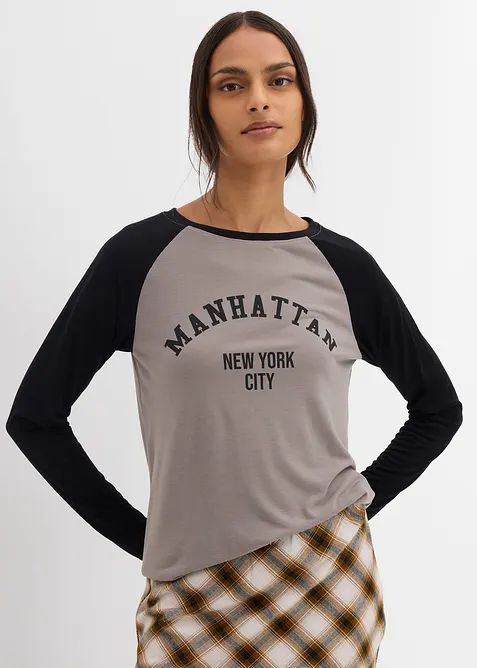 T-shirt manches longues en jersey, bonprix