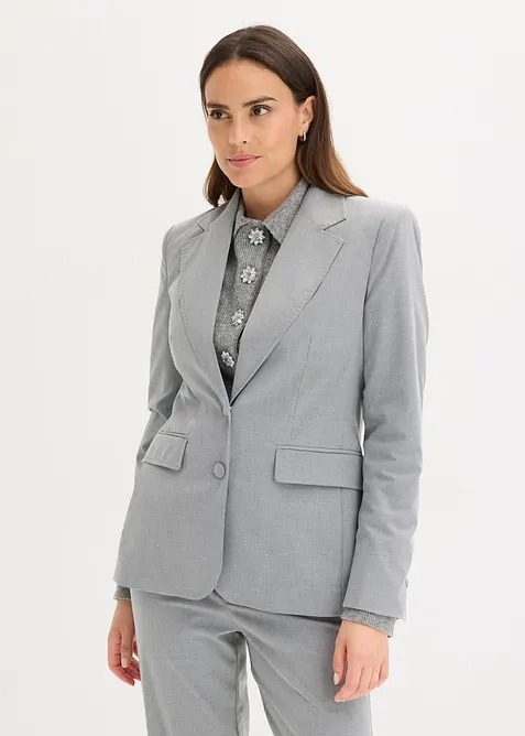 Blazer avec détails surfilés décoratifs, bonprix
