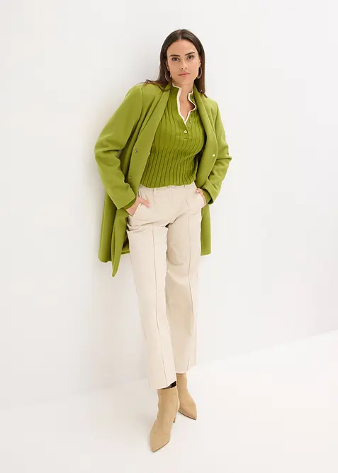 Pull c&ocirc;tel&eacute; effet superpos&eacute;, viscose majoritaire, bonprix