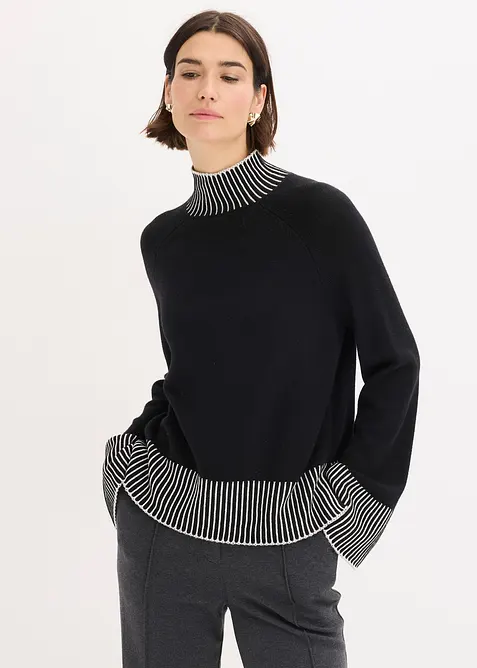 Pull à col montant, bonprix