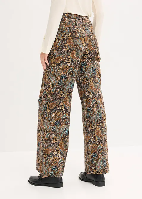 Pantalon ample et extensible en twill, bonprix