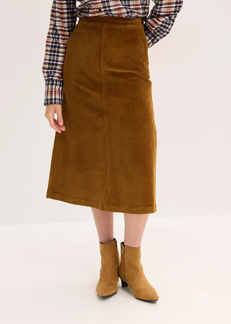 Jupe en velours côtelé, bonprix