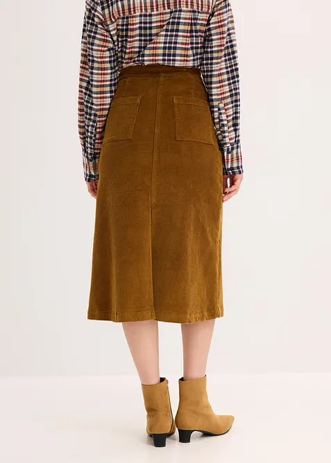Jupe en velours côtelé, bonprix