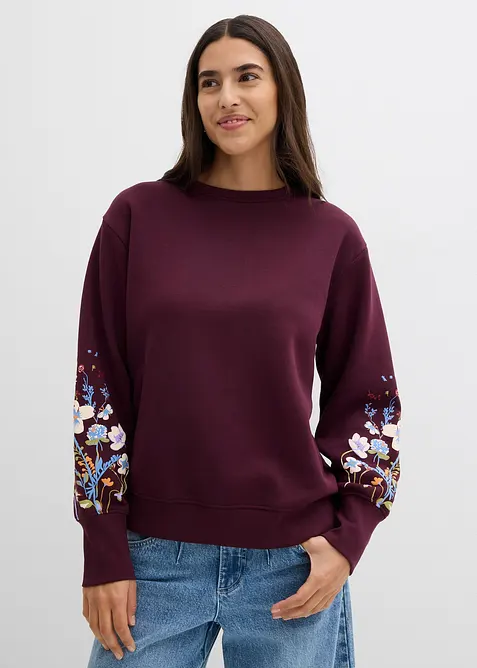 Sweat en coton mélangé, bonprix
