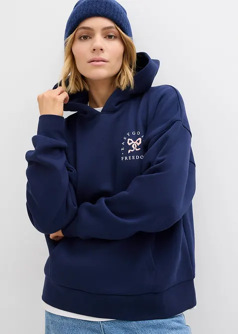 Sweat oversize en coton mélangé, bonprix