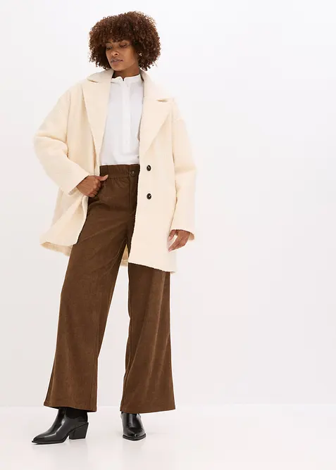 Pantalon ample en velours côtelé, bonprix