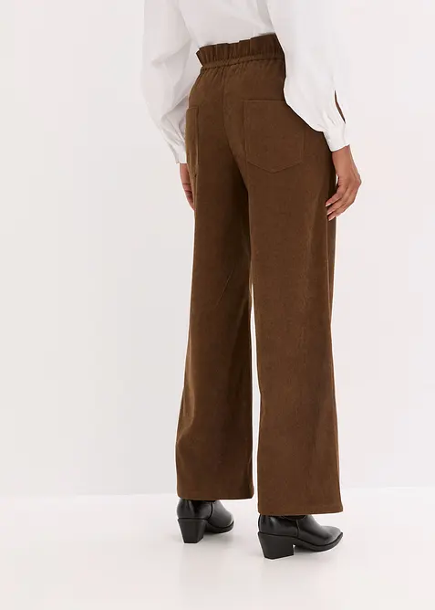 Pantalon ample en velours côtelé, bonprix