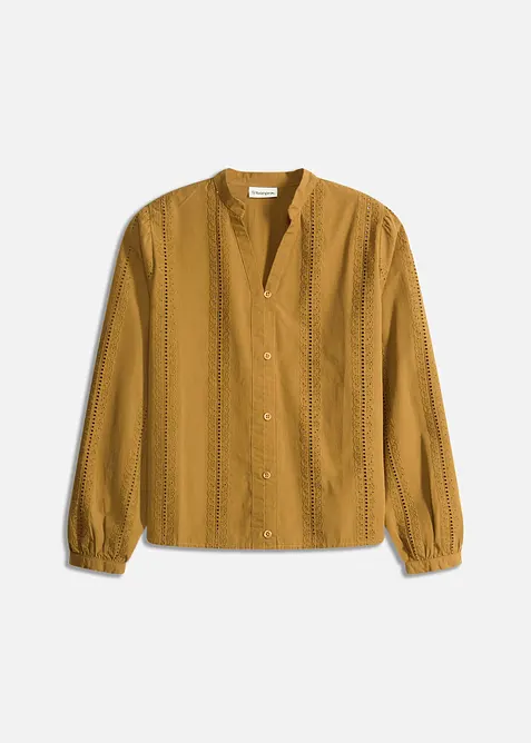 Chemisier en coton avec broderies anglaises, bonprix