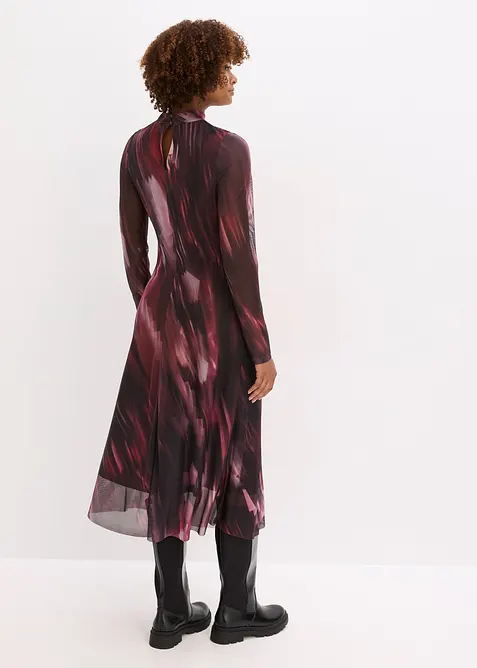 Robe midi en mesh doux, bonprix