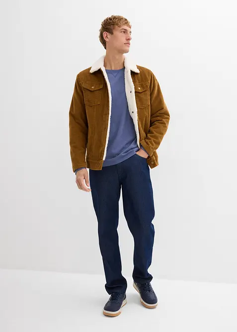 Lot de 2 T-shirts manches longues 100% coton, bonprix