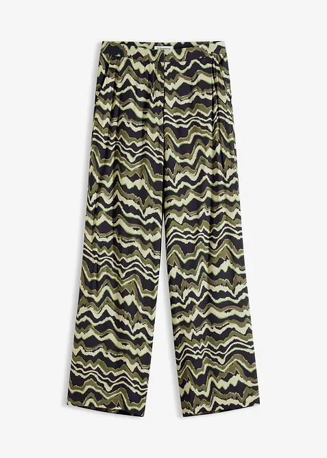 Pantalon palazzo en léger crêpe de viscose, bonprix